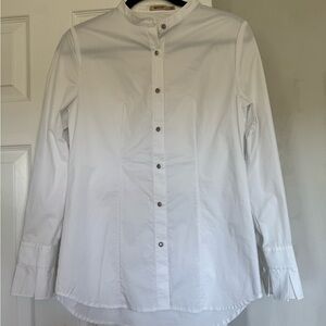 Women ‘s White Button-Up Shirt